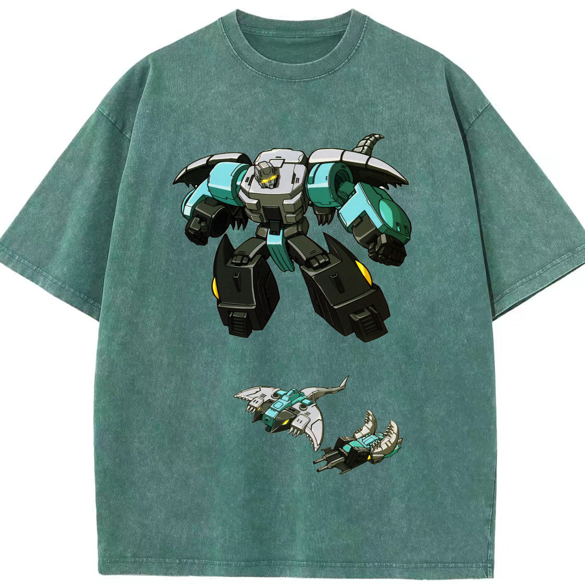 （画像用）  綿100% ヴィンテージ風 半袖Tシャツ（フロントプリント）